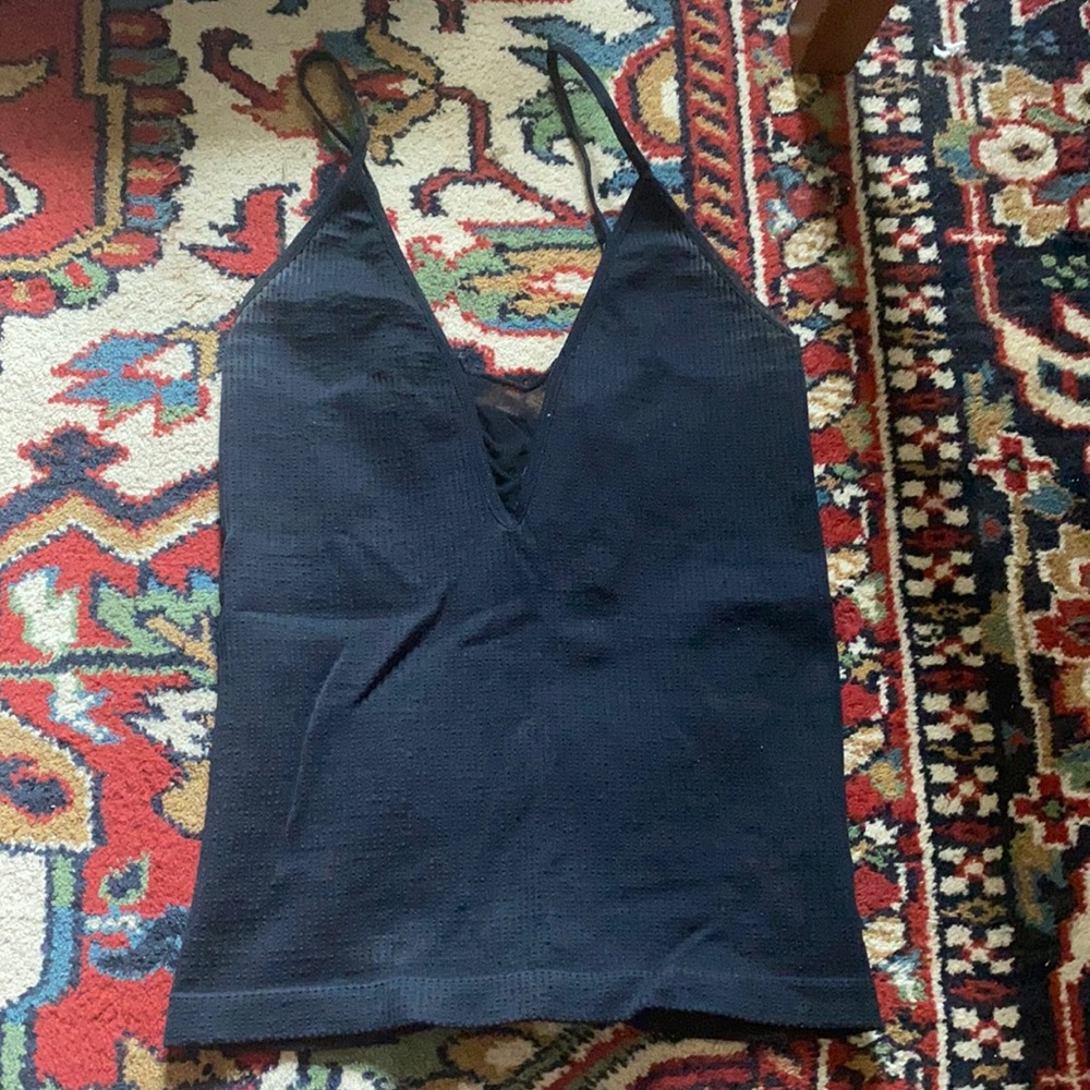 Free people mesh ribbed tank